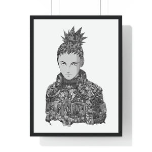 SHIKAMARU BLACK & WHITE FRAMED POSTER SHIKAMARU BLACK & WHITE FRAMED POSTER