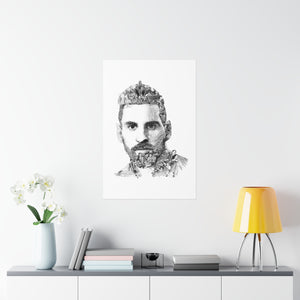 MESSI BLACK & WHITE POSTER MESSI BLACK & WHITE POSTER