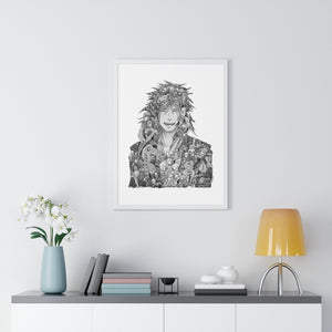 JIRAIYA BLACK & WHITE FRAMED POSTER JIRAIYA BLACK & WHITE FRAMED POSTER