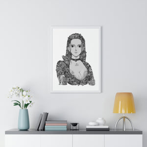 ROBIN BLACK & WHITE FRAMED POSTER ROBIN BLACK & WHITE FRAMED POSTER