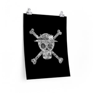 MUGIWARA JOLLY ROGER BLACK & WHITE POSTER MUGIWARA JOLLY ROGER BLACK & WHITE POSTER
