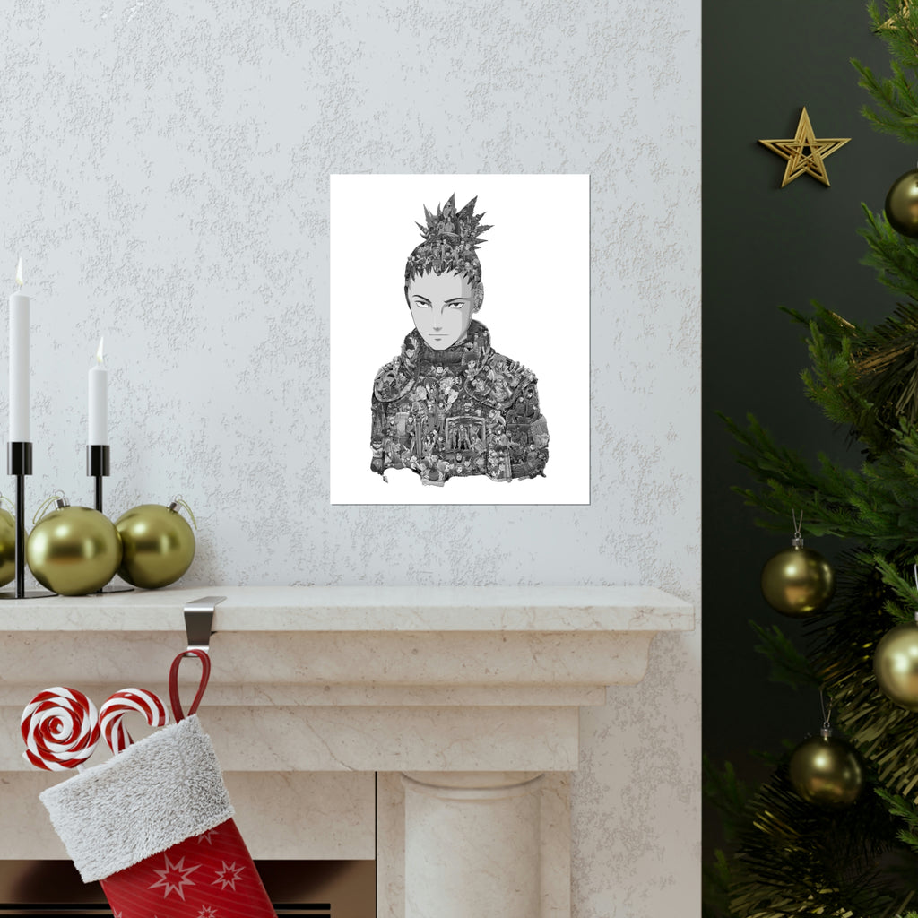 SHIKAMARU BLACK & WHITE POSTER SHIKAMARU BLACK & WHITE POSTER