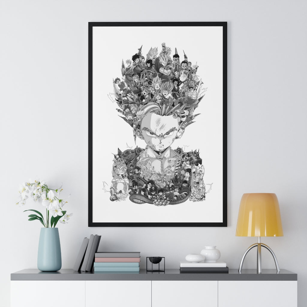 GOHAN BLACK & WHITE FRAMED POSTER GOHAN BLACK & WHITE FRAMED POSTER