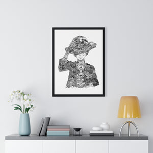 LUFFY BLACK & WHITE FRAMED POSTER LUFFY BLACK & WHITE FRAMED POSTER