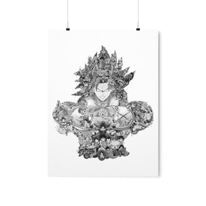 BROLY BLACK & WHITE POSTER BROLY BLACK & WHITE POSTER
