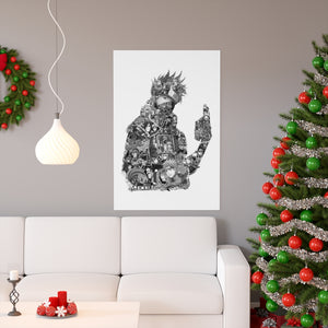 KAKASHI BLACK & WHITE POSTER KAKASHI BLACK & WHITE POSTER