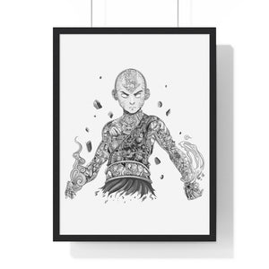 AANG BLACK & WHITE FRAMED POSTER AANG BLACK & WHITE FRAMED POSTER