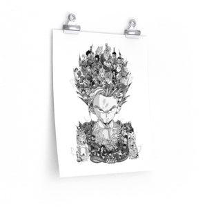 GOHAN BLACK & WHITE POSTER GOHAN BLACK & WHITE POSTER