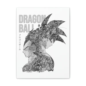 GOKU VEGETA BLACK & WHITE CANVAS GOKU VEGETA BLACK & WHITE CANVAS