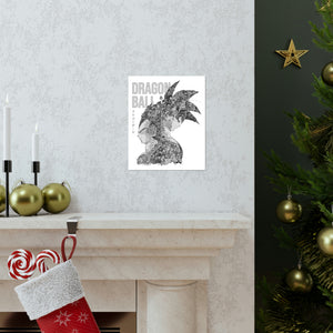 GOKU VEGETA BLACK & WHITE POSTER GOKU VEGETA BLACK & WHITE POSTER