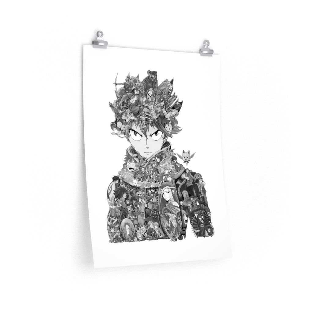 NATSU BLACK & WHITE POSTER NATSU BLACK & WHITE POSTER