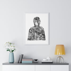 SASUKE BLACK & WHITE FRAMED POSTER SASUKE BLACK & WHITE FRAMED POSTER
