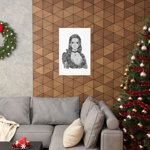 ROBIN BLACK & WHITE POSTER ROBIN BLACK & WHITE POSTER