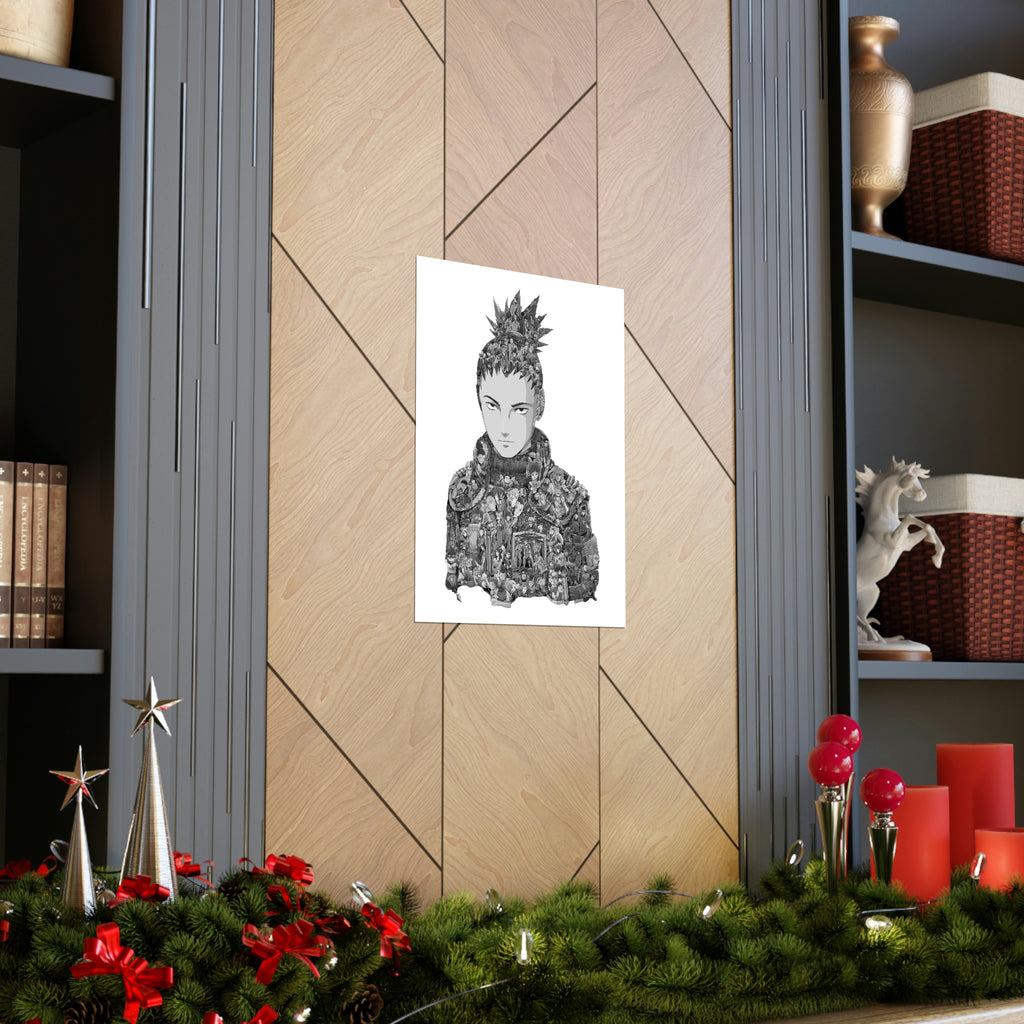 SHIKAMARU BLACK & WHITE POSTER SHIKAMARU BLACK & WHITE POSTER
