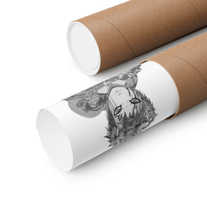 GAARA BLACK & WHITE POSTER GAARA BLACK & WHITE POSTER