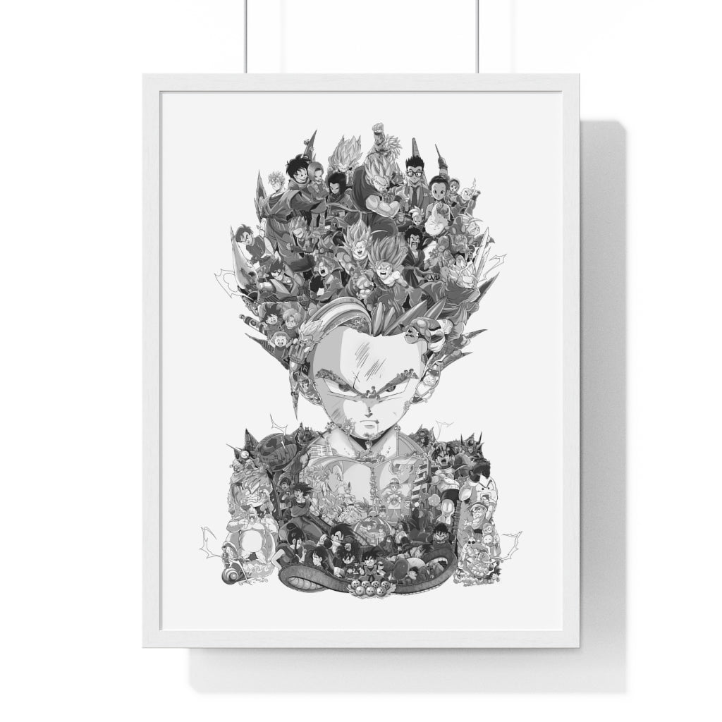 GOHAN BLACK & WHITE FRAMED POSTER GOHAN BLACK & WHITE FRAMED POSTER