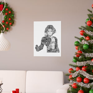 EDWARD ELRIC BLACK & WHITE POSTER EDWARD ELRIC BLACK & WHITE POSTER