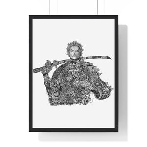 ZORO BLACK & WHITE FRAMED POSTER ZORO BLACK & WHITE FRAMED POSTER