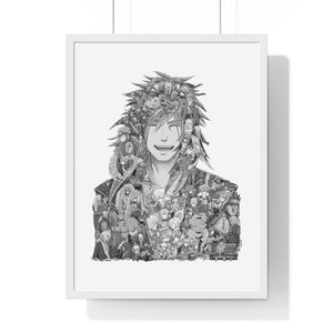 JIRAIYA BLACK & WHITE FRAMED POSTER JIRAIYA BLACK & WHITE FRAMED POSTER