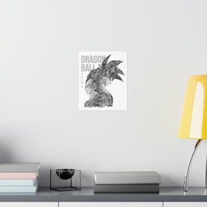 GOKU VEGETA BLACK & WHITE POSTER GOKU VEGETA BLACK & WHITE POSTER