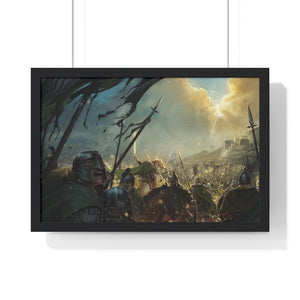BATTLE OF THE PELENNOR FIELDS FRAMED POSTER BATTLE OF THE PELENNOR FIELDS FRAMED POSTER