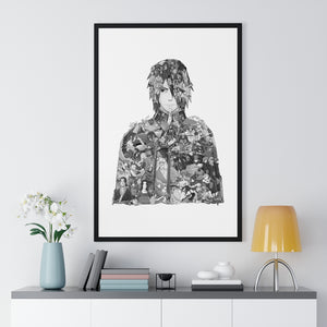 SASUKE BLACK & WHITE FRAMED POSTER SASUKE BLACK & WHITE FRAMED POSTER