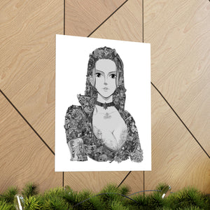 ROBIN BLACK & WHITE POSTER ROBIN BLACK & WHITE POSTER