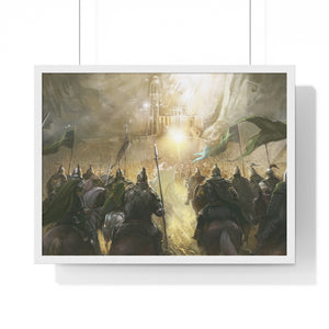 BATTLE OF HELM'S DEEP FRAMED POSTER BATTLE OF HELM'S DEEP FRAMED POSTER