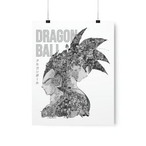 GOKU VEGETA BLACK & WHITE POSTER GOKU VEGETA BLACK & WHITE POSTER