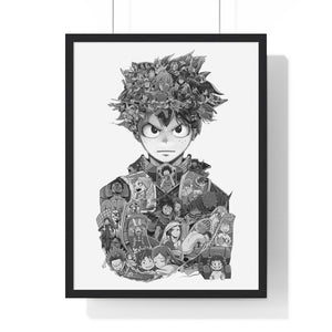 DEKU BLACK & WHITE FRAMED POSTER DEKU BLACK & WHITE FRAMED POSTER