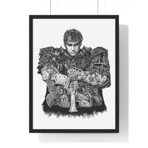 GUTS BLACK & WHITE FRAMED POSTER GUTS BLACK & WHITE FRAMED POSTER