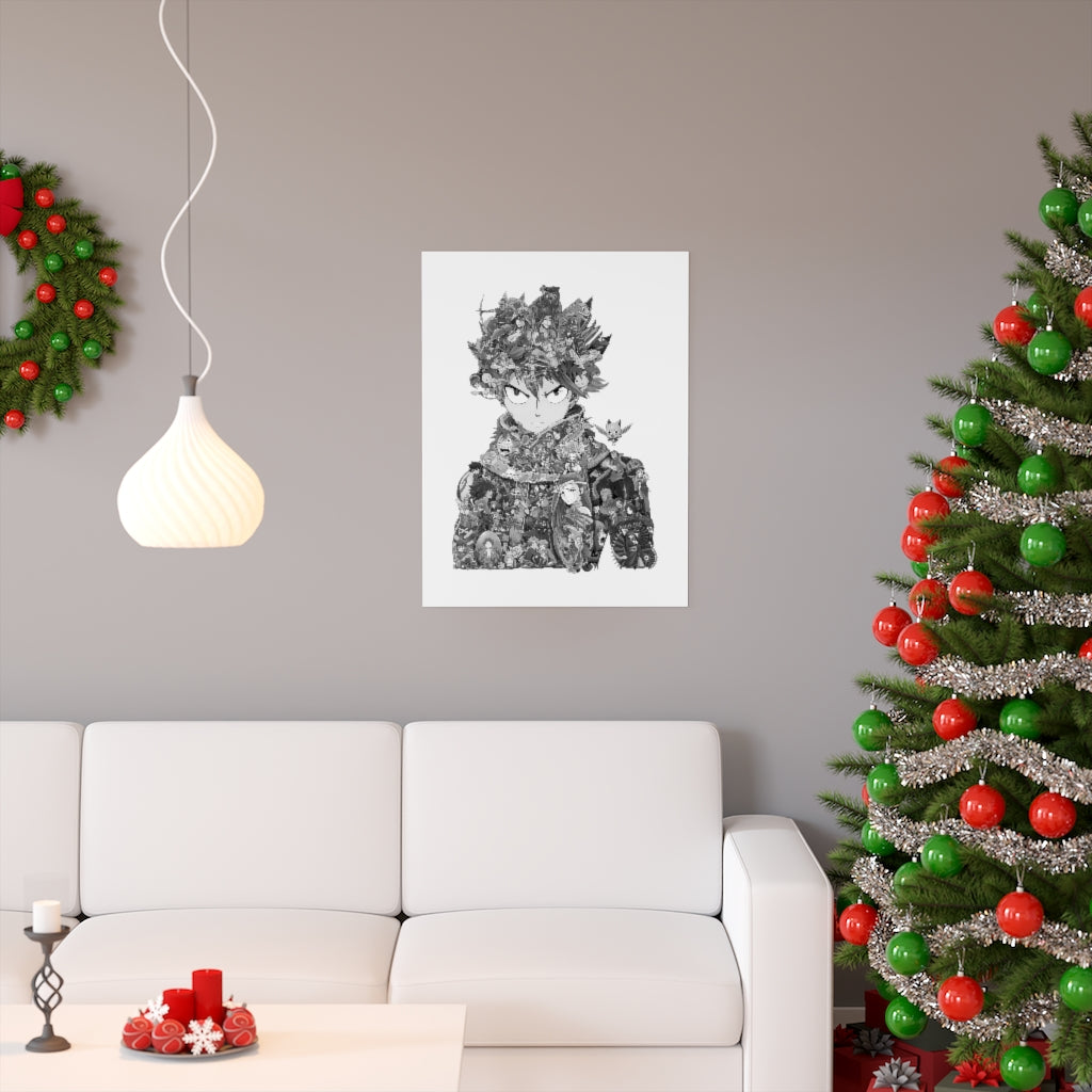 NATSU BLACK & WHITE POSTER NATSU BLACK & WHITE POSTER