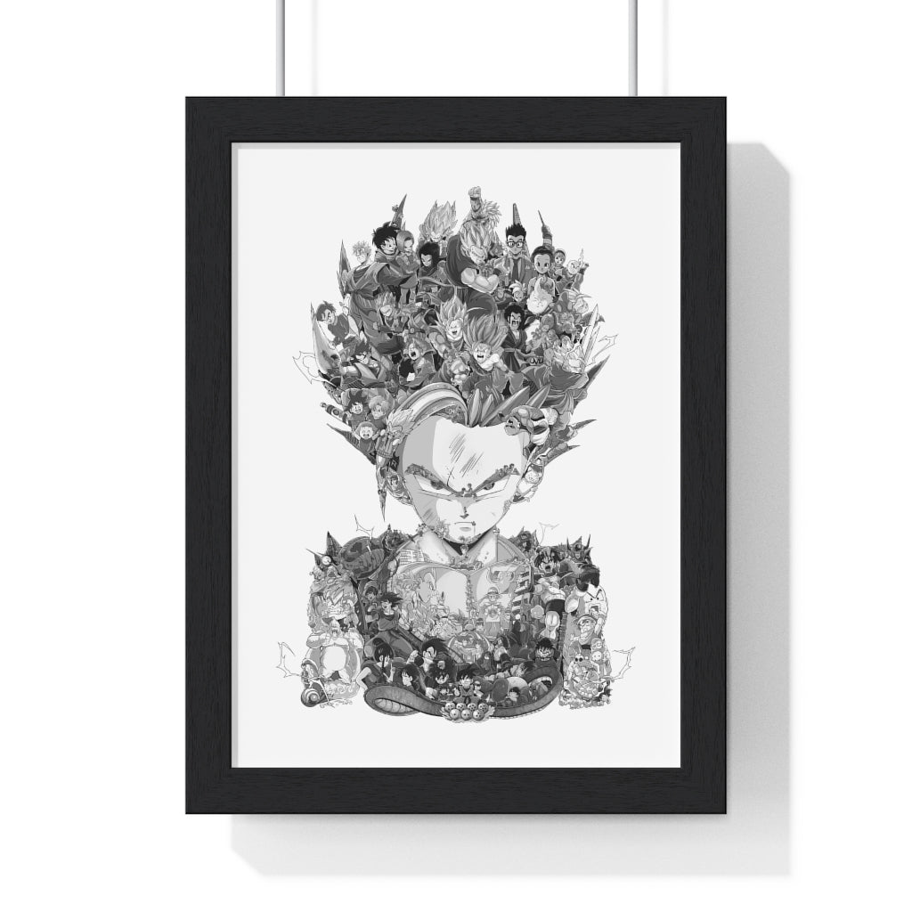 GOHAN BLACK & WHITE FRAMED POSTER GOHAN BLACK & WHITE FRAMED POSTER
