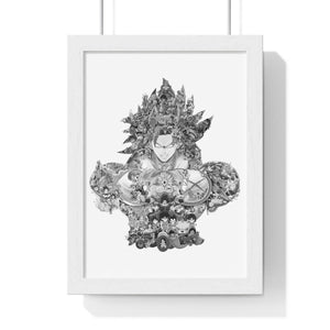 BROLY BLACK & WHITE FRAMED POSTER BROLY BLACK & WHITE FRAMED POSTER