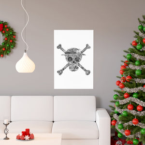 MUGIWARA JOLLY ROGER BLACK & WHITE POSTER (WHITE BG) MUGIWARA JOLLY ROGER BLACK & WHITE POSTER (WHITE BG)