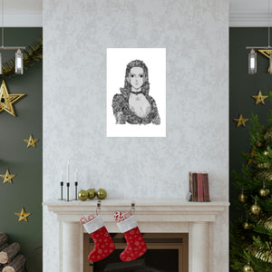 ROBIN BLACK & WHITE POSTER ROBIN BLACK & WHITE POSTER