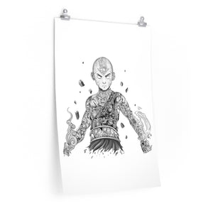 AANG BLACK & WHITE POSTER AANG BLACK & WHITE POSTER