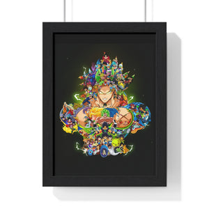 BROLY COLOR FRAMED POSTER BROLY COLOR FRAMED POSTER