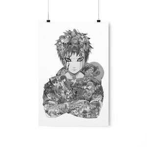 GAARA BLACK & WHITE POSTER GAARA BLACK & WHITE POSTER
