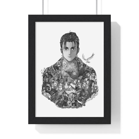 EREN BLACK & WHITE FRAMED POSTER EREN BLACK & WHITE FRAMED POSTER