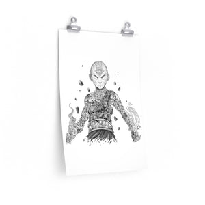AANG BLACK & WHITE POSTER AANG BLACK & WHITE POSTER