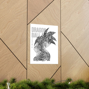 GOKU VEGETA BLACK & WHITE POSTER GOKU VEGETA BLACK & WHITE POSTER