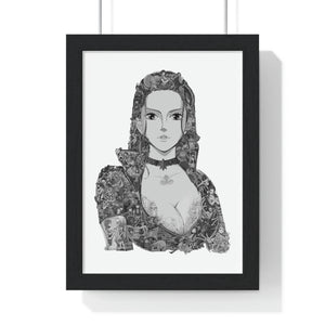 ROBIN BLACK & WHITE FRAMED POSTER ROBIN BLACK & WHITE FRAMED POSTER