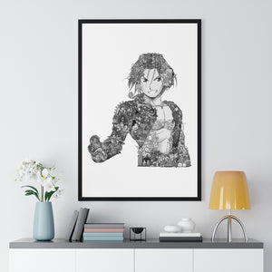 EDWARD ELRIC BLACK & WHITE FRAMED POSTER EDWARD ELRIC BLACK & WHITE FRAMED POSTER