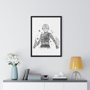 AANG BLACK & WHITE FRAMED POSTER AANG BLACK & WHITE FRAMED POSTER