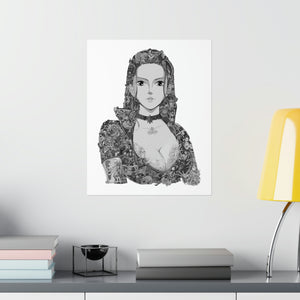 ROBIN BLACK & WHITE POSTER ROBIN BLACK & WHITE POSTER