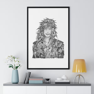 JIRAIYA BLACK & WHITE FRAMED POSTER JIRAIYA BLACK & WHITE FRAMED POSTER