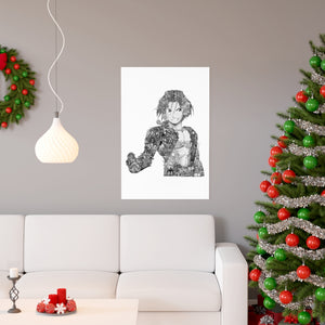 EDWARD ELRIC BLACK & WHITE POSTER EDWARD ELRIC BLACK & WHITE POSTER