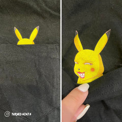 FUNNY PIKACHU POCKET SHIRT FUNNY PIKACHU POCKET SHIRT