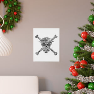 MUGIWARA JOLLY ROGER BLACK & WHITE POSTER (WHITE BG) MUGIWARA JOLLY ROGER BLACK & WHITE POSTER (WHITE BG)